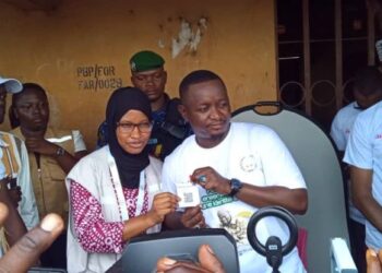 Forécariah : Moussa Moïse Sylla lance les opérations d’enrôlement biométrique